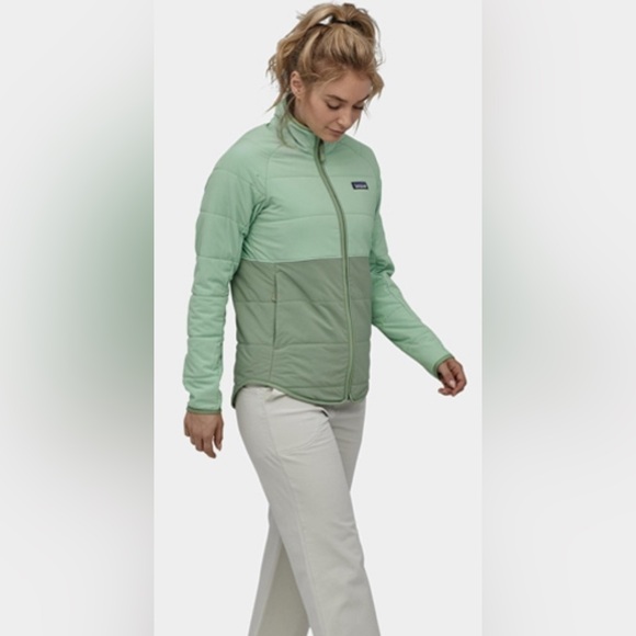 Patagonia W's M Pack In Jacket Color-block Green - Picture 12 of 13